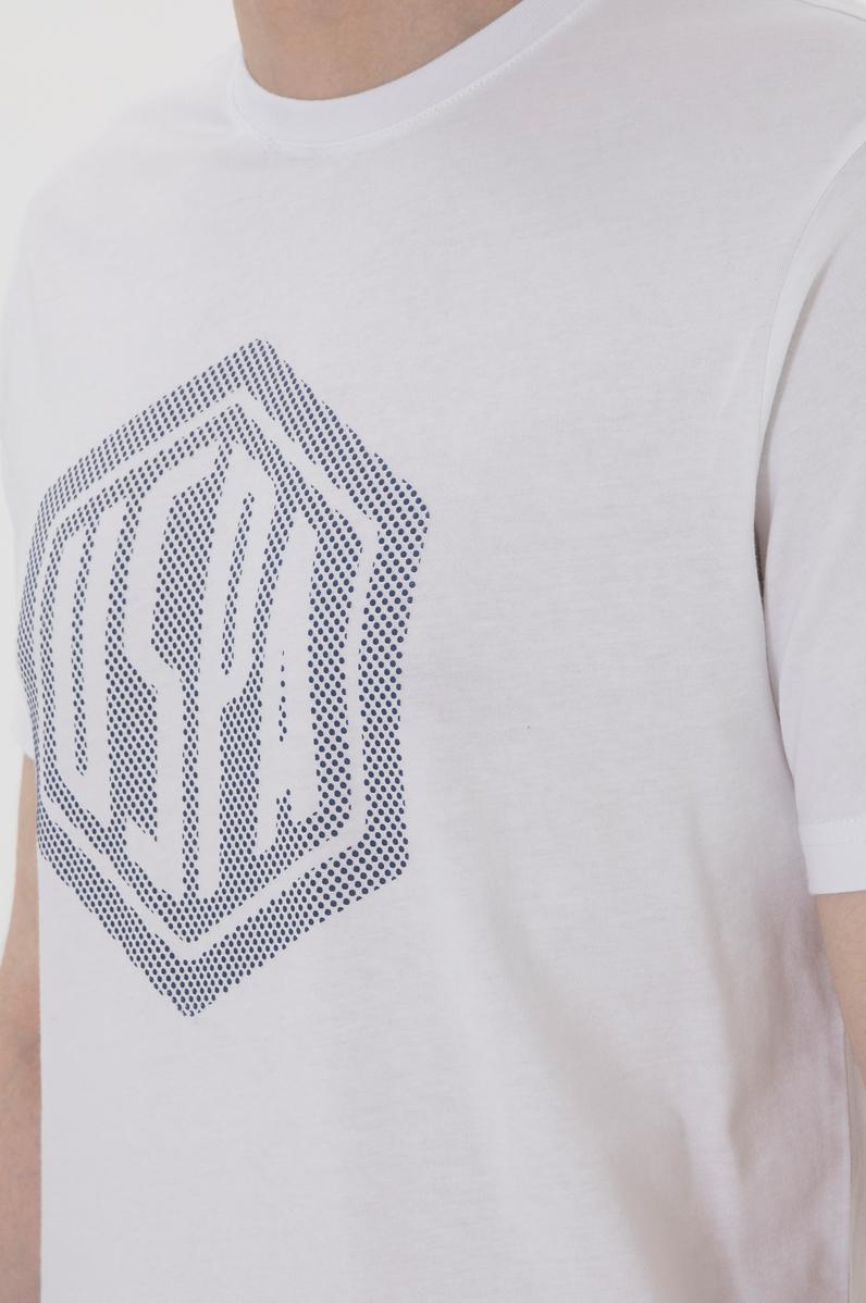 Erkek Regular Fit Bisiklet Yaka Beyaz Tişört