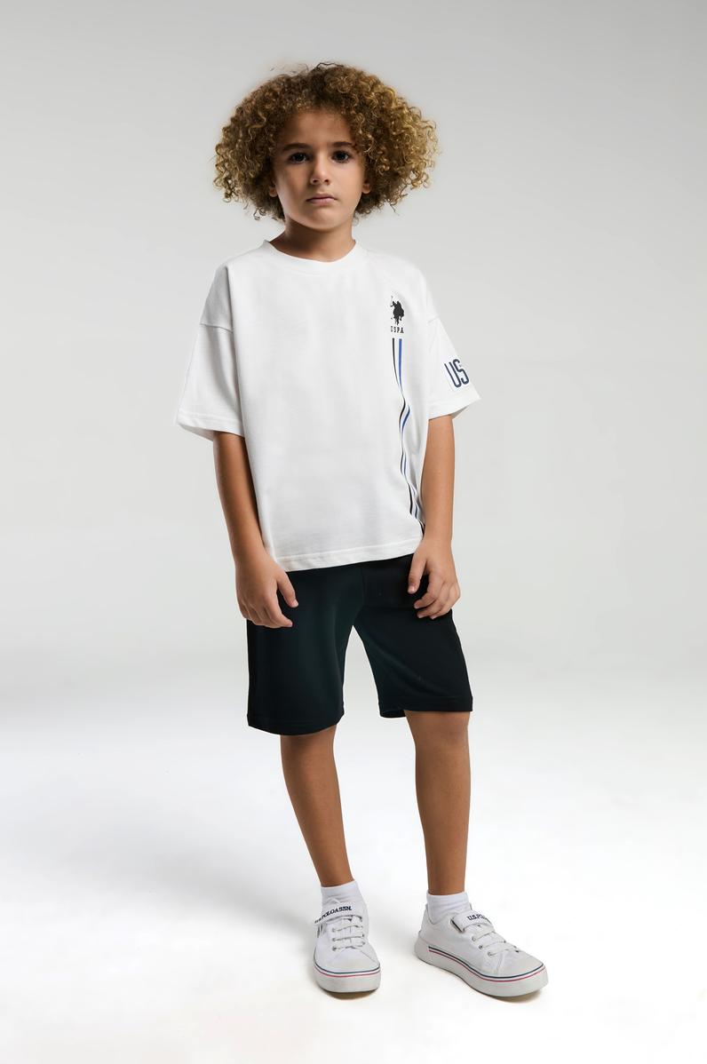 Erkek Çocuk Beyaz Pijama Takımı