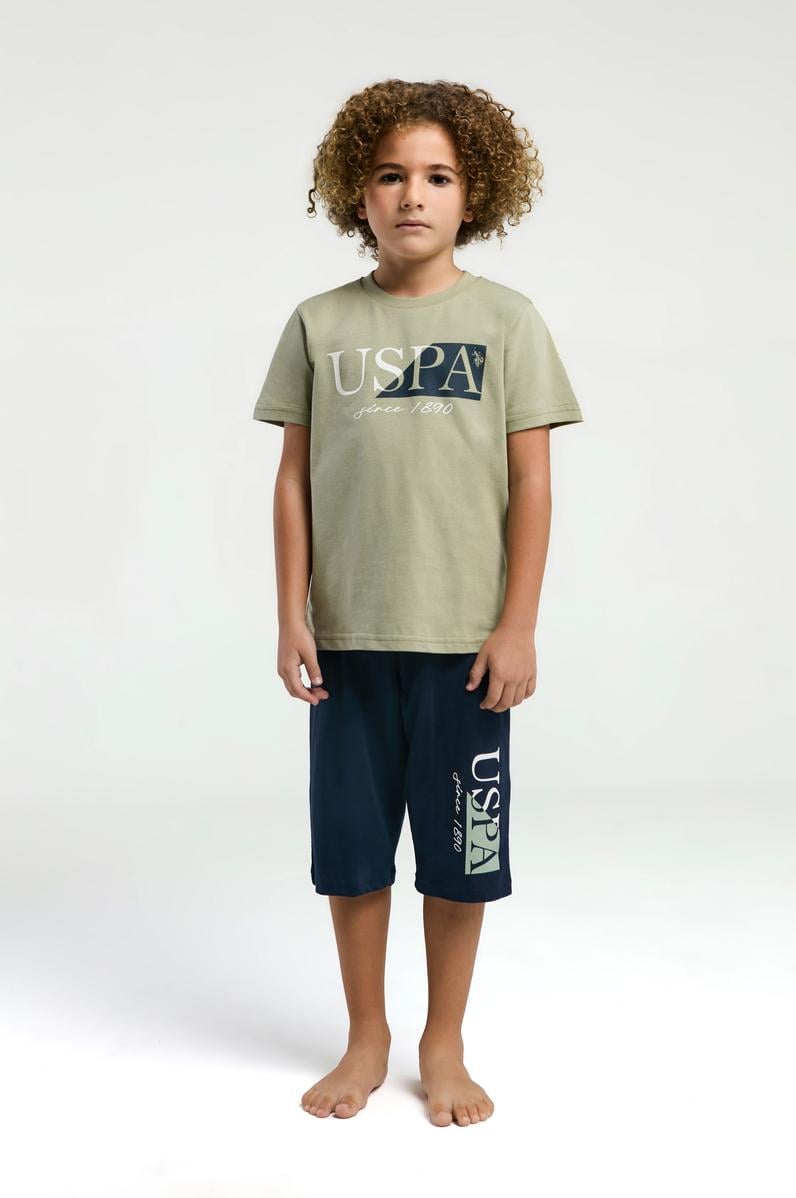 Erkek Çocuk Yeşil Pijama Takımı