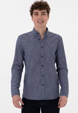 Erkek Lacivert Uzun Kollu Gömlek - 50300538014