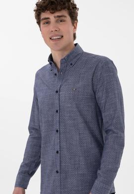 Erkek Lacivert Uzun Kollu Gömlek - 50300538014