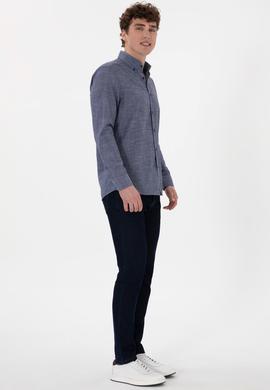 Erkek Lacivert Uzun Kollu Gömlek - 50300538014