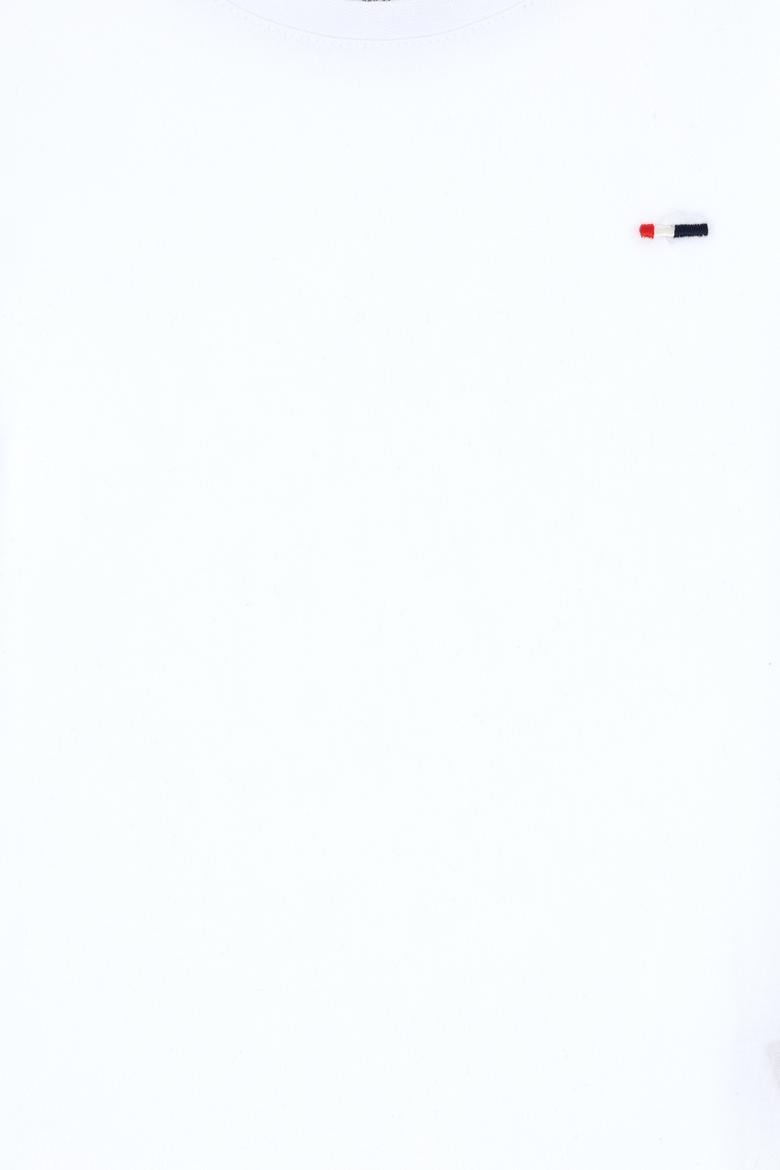 Erkek Çocuk Beyaz Basic Bisiklet Yaka Tişört - 50306548007