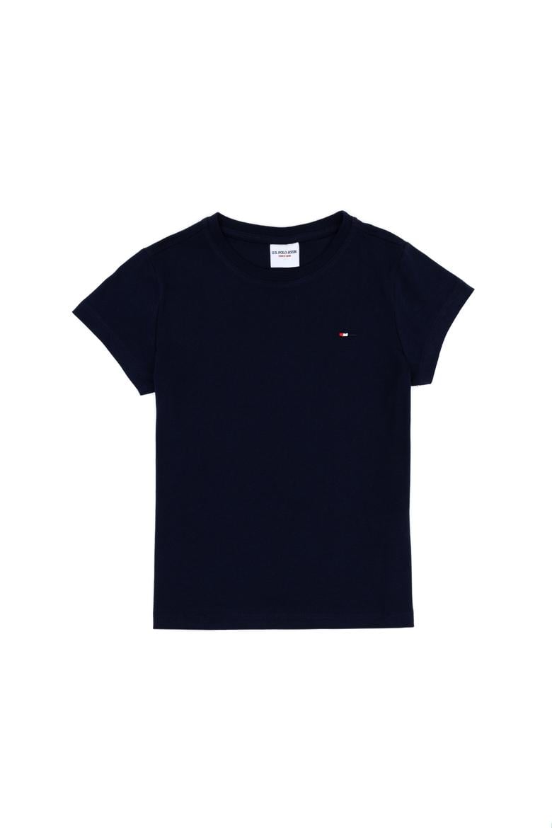 Erkek Çocuk Lacivert Basic Bisiklet Yaka Tişört