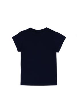 Erkek Çocuk Lacivert Basic Bisiklet Yaka Tişört - 50306548033