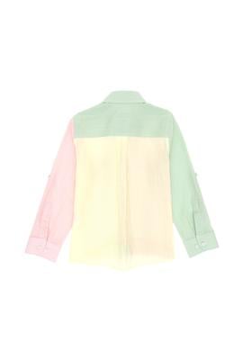 Erkek Çocuk Su Yeşili Uzun Kollu Gömlek - 50306578016