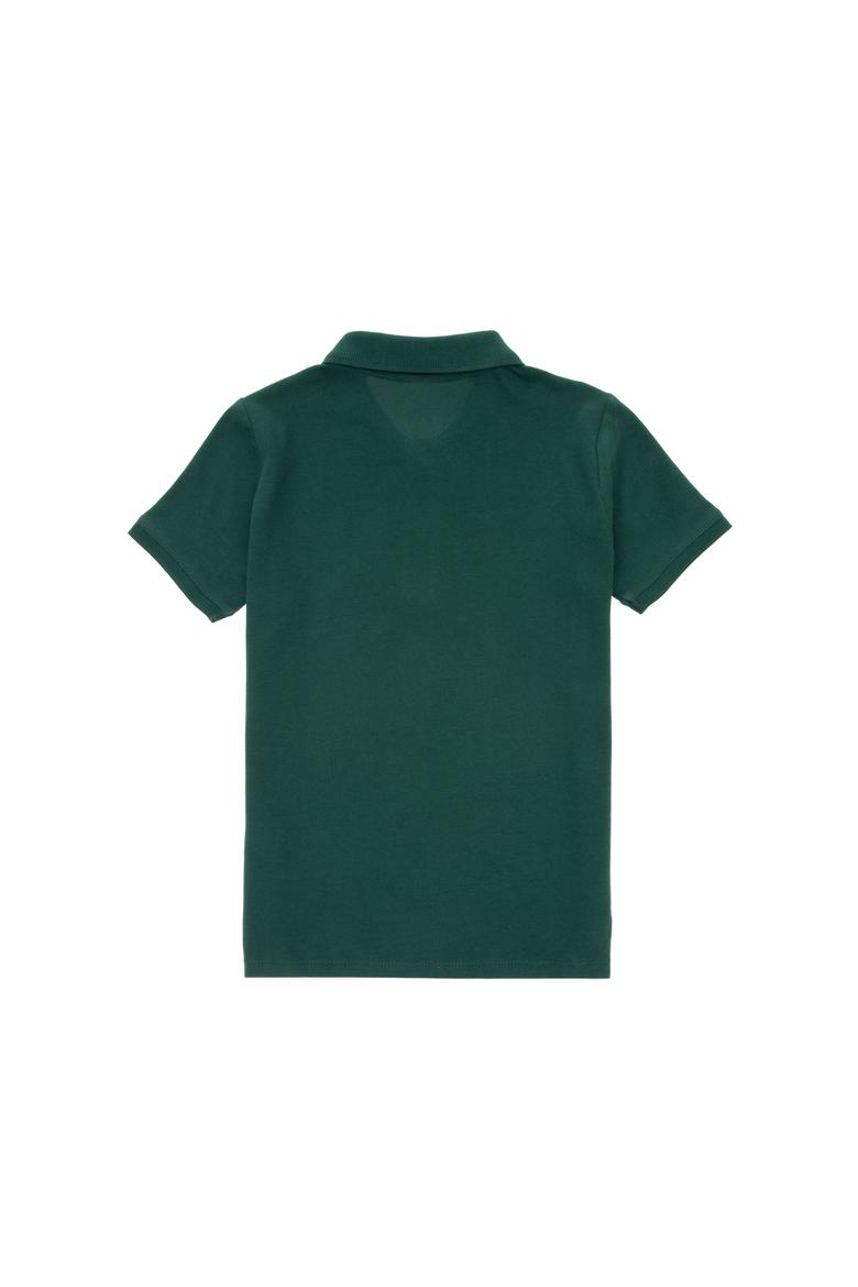 Erkek Çocuk Koyu Yeşil Basic Polo Yaka Tişört - 50298049400