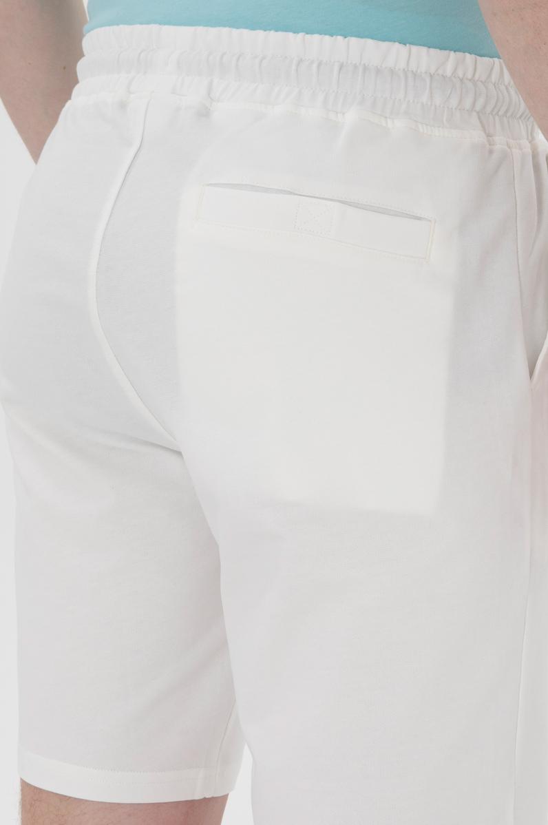 Erkek Ekru Örme Şort