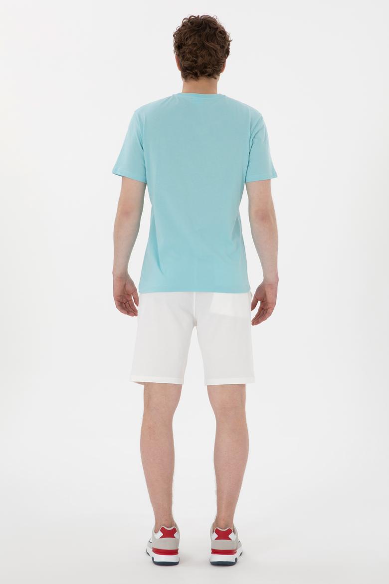 Erkek Ekru Örme Şort - 50298062113