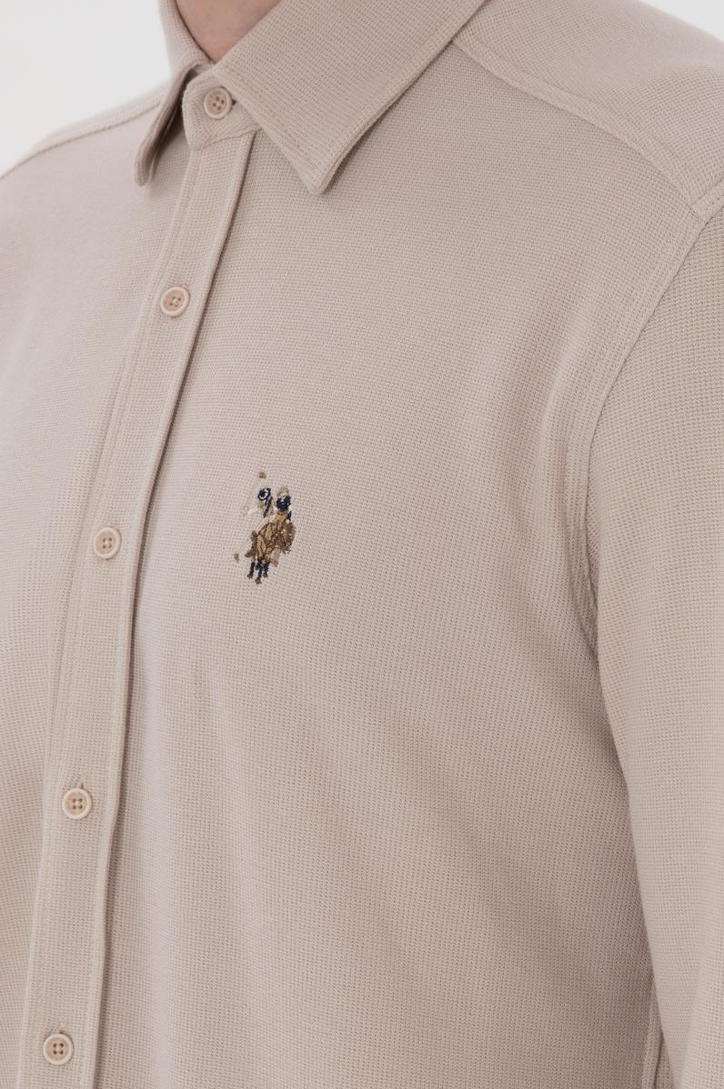 Erkek Taş Örme Gömlek