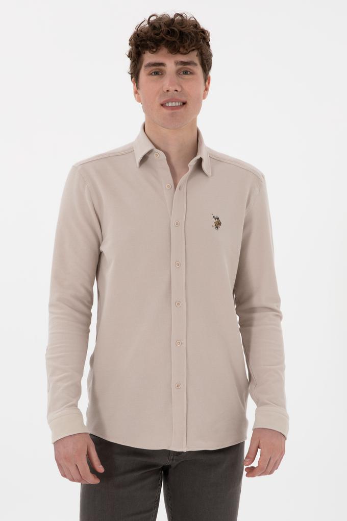 Erkek Taş Örme Gömlek