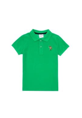 Erkek Çocuk Elma Yeşili Basic Polo Yaka Tişört - 50306484088