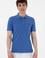 Erkek Slim Fit Polo Yaka İndigo Basic Tişört
