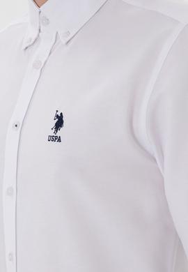 Erkek Beyaz Uzun Kollu Basic Gömlek - 50298021065