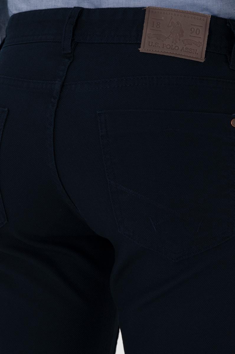 Erkek Slim Fit Lacivert Kanvas / Chino Pantolon