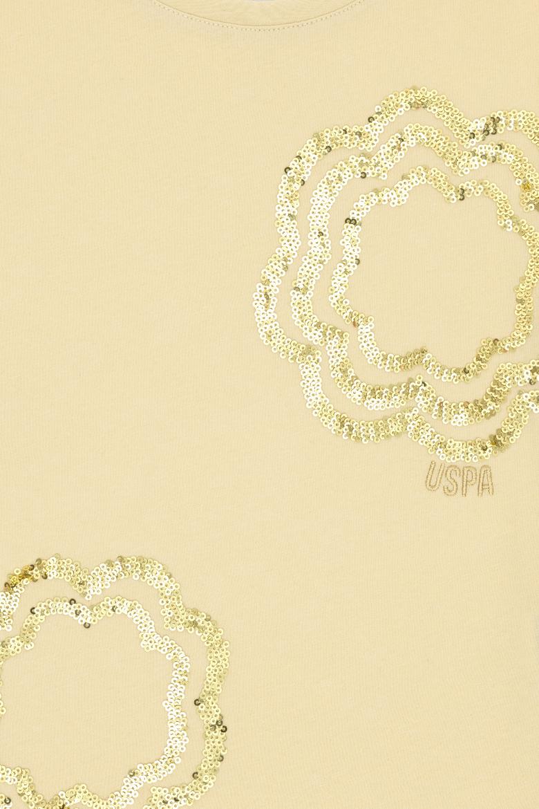 Kız Çocuk Açık Haki Tişört - 50300960003