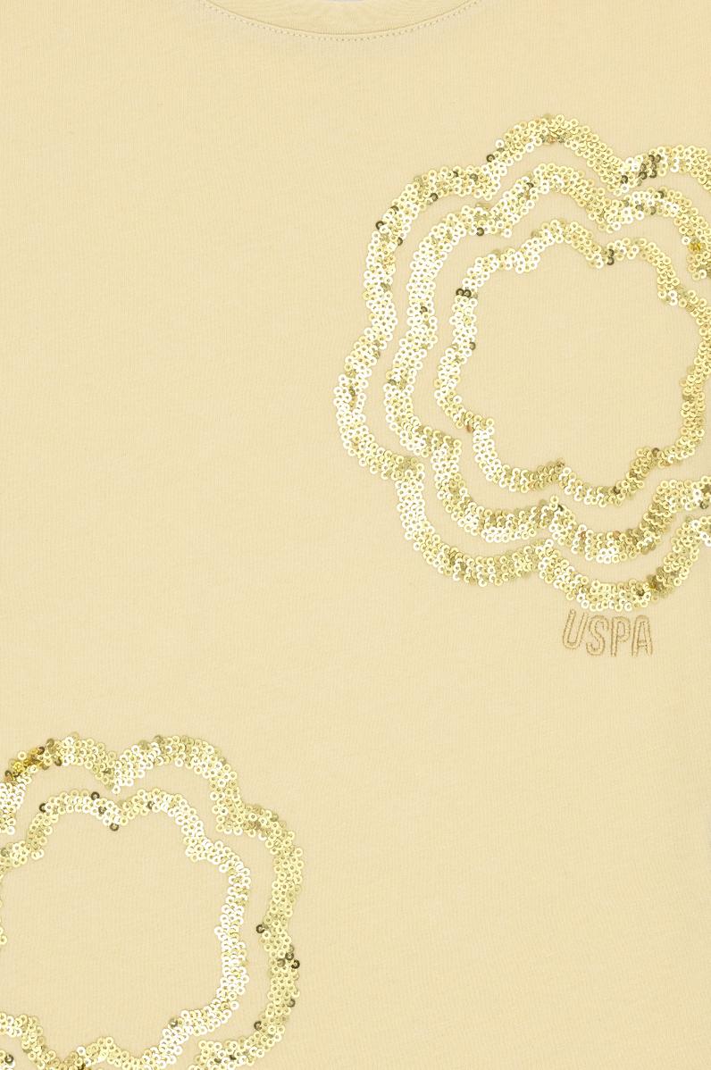 Kız Çocuk Açık Haki Tişört