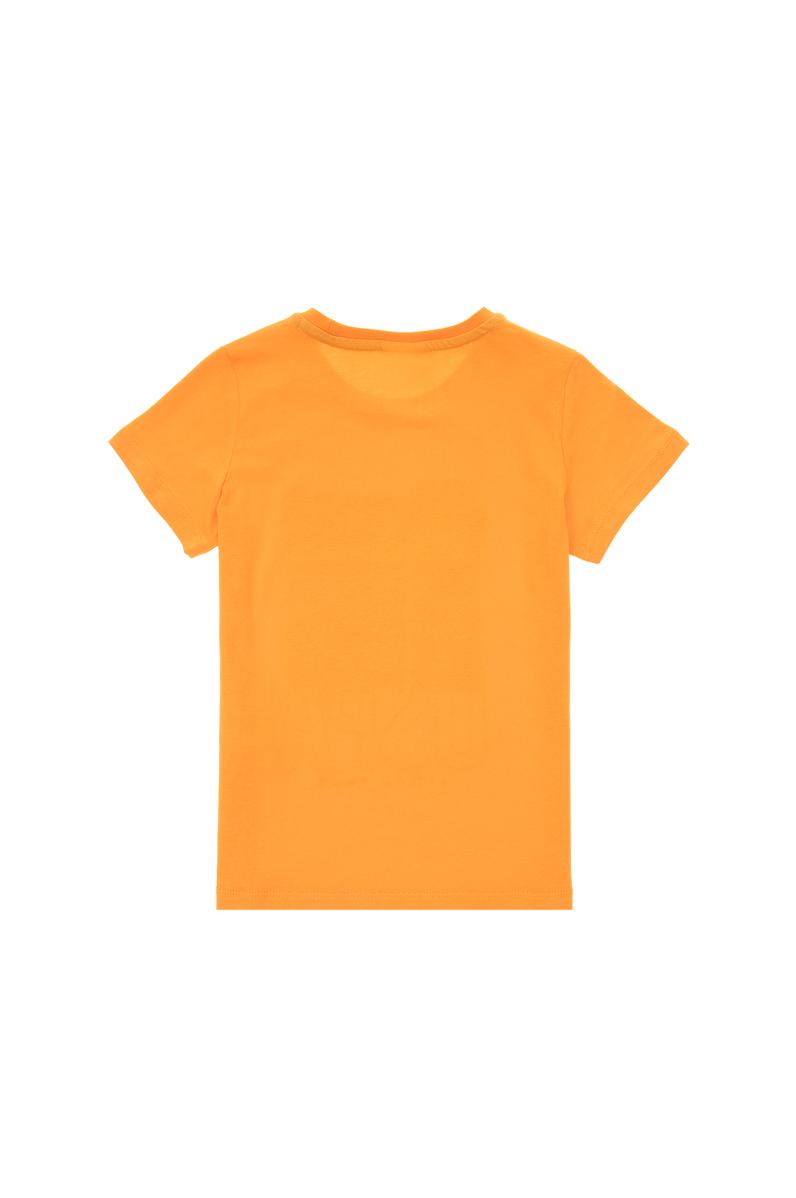 Erkek Çocuk Turuncu Bisiklet Yaka Tişört