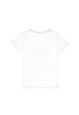 Erkek Çocuk Beyaz Bisiklet Yaka Tişört - 50299911010