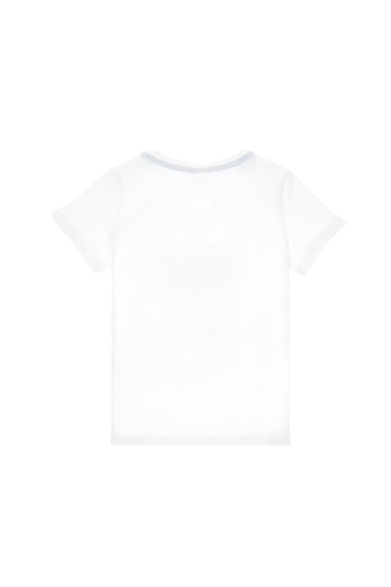 Erkek Çocuk Beyaz Bisiklet Yaka Tişört - 50299911010