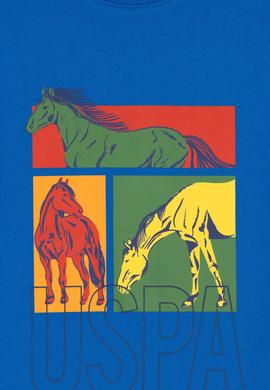 Erkek Çocuk Kobalt Bisiklet Yaka Tişört - 50299911044