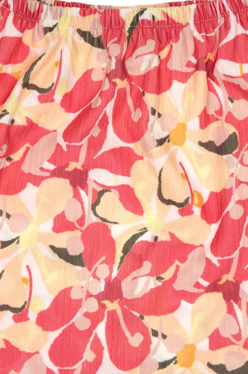 Kız Çocuk Turuncu Askı Detaylı Tişört