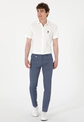 Erkek Lacivert Kanvas Pantolon - 50299990080