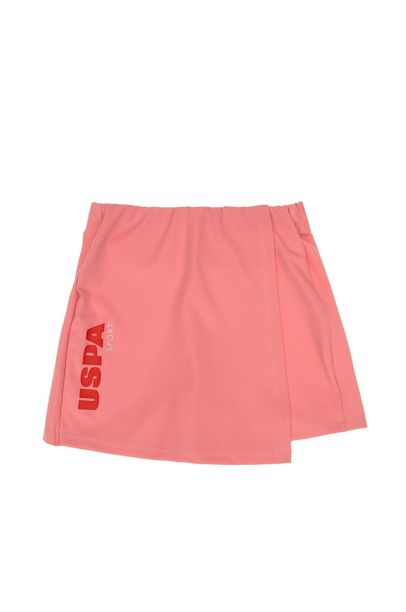 Kız Çocuk Pembe Sport Örme Şort Etek