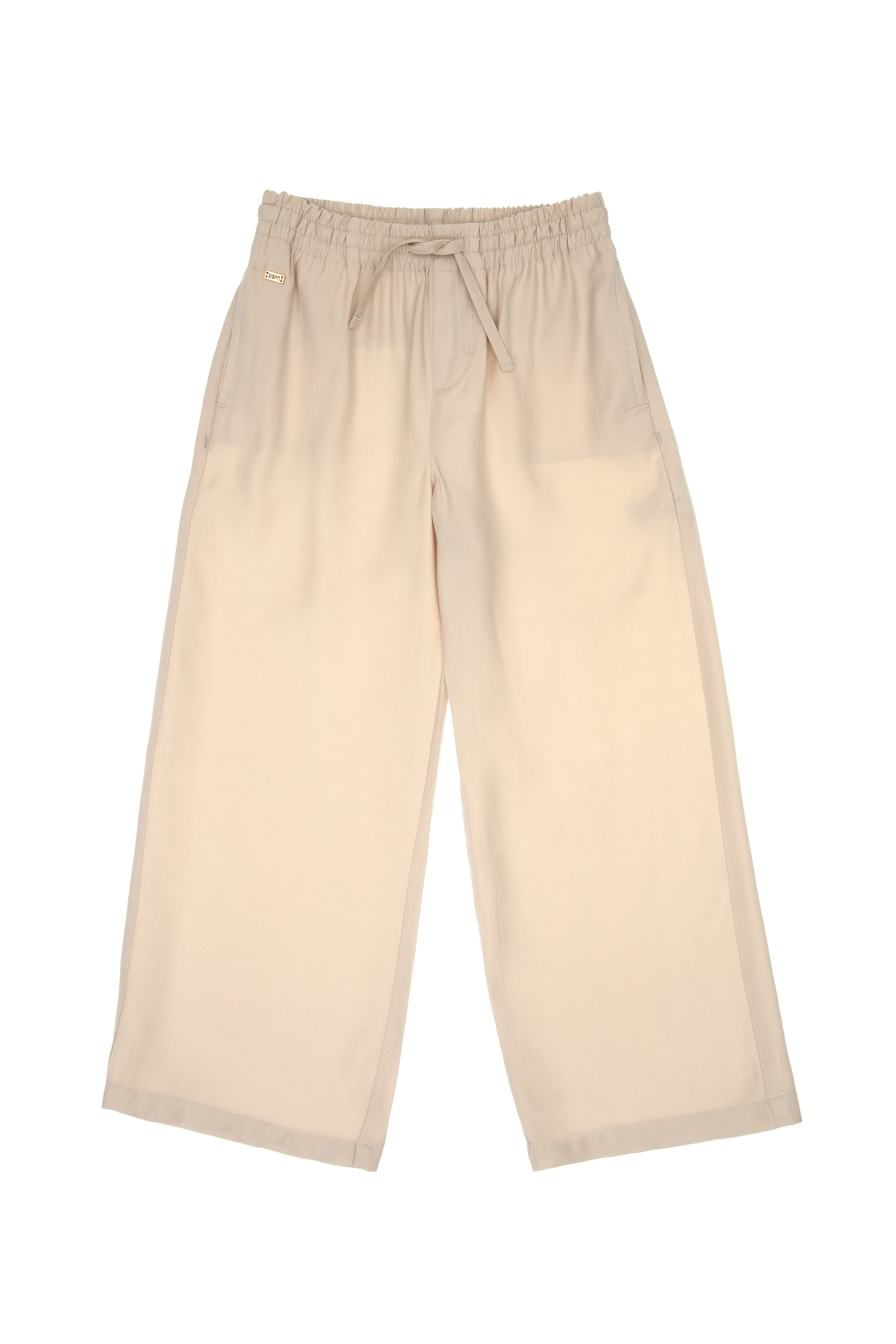 Kız Çocuk Taş Loose Fit  Modal Karışımlı Kanvas Pantolon - Image 3