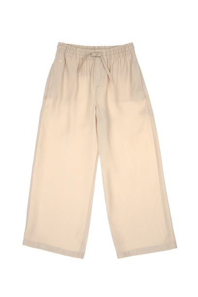 Kız Çocuk Taş Loose Fit  Modal Karışımlı Kanvas Pantolon