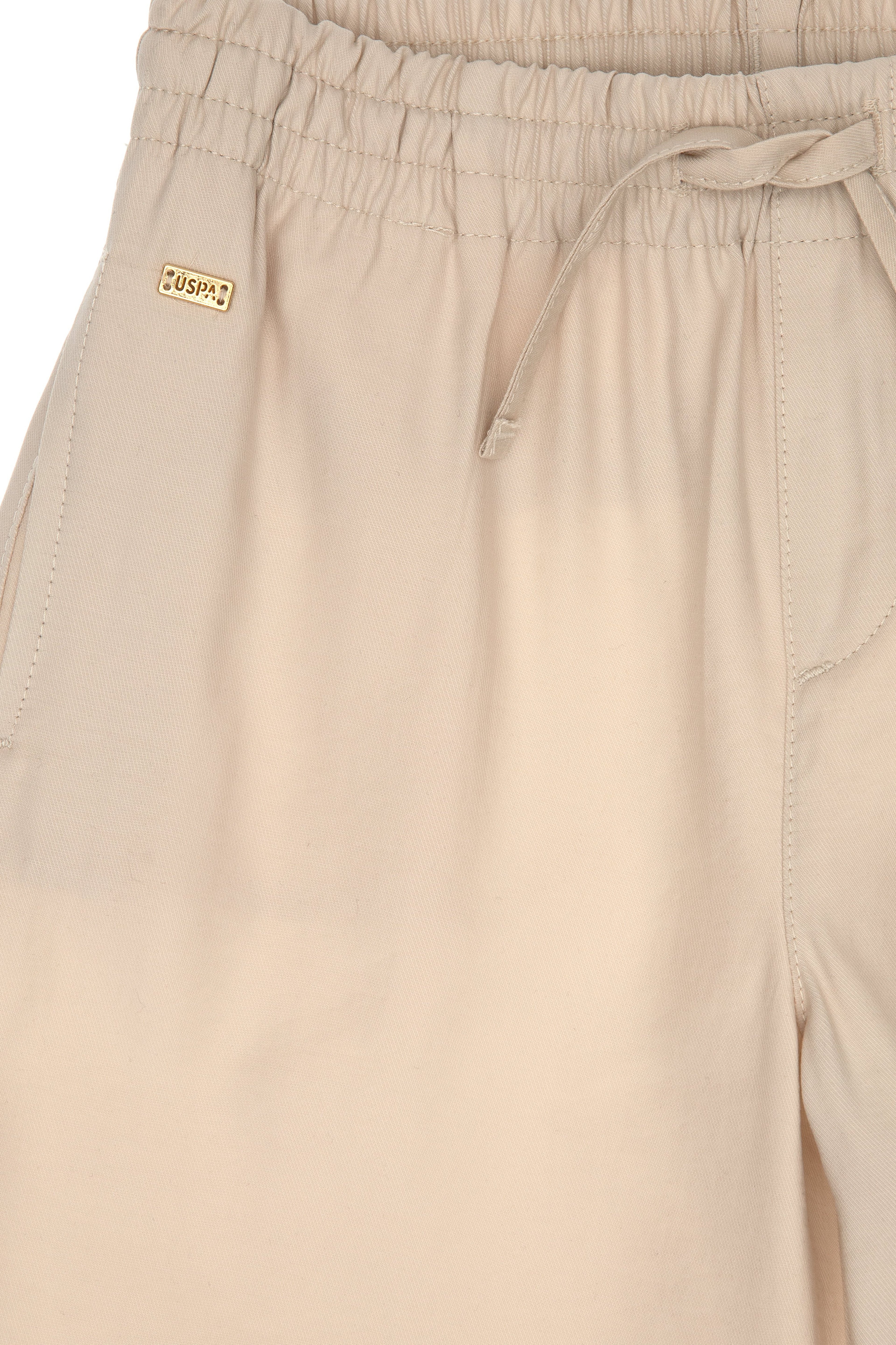 Kız Çocuk Taş Loose Fit  Modal Karışımlı Kanvas Pantolon