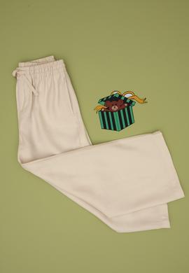 Kız Çocuk Taş Loose Fit  Modal Karışımlı Kanvas Pantolon - 50300911012