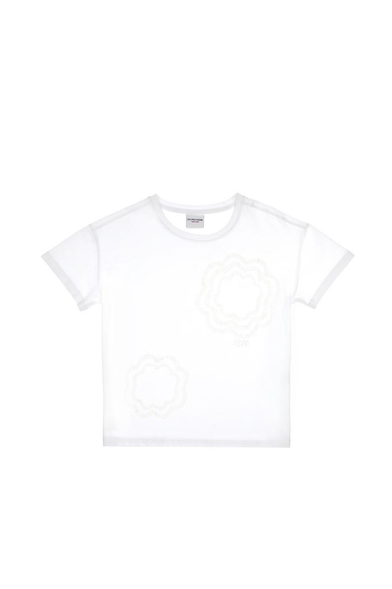 Kız Çocuk Beyaz Tişört - 50300960028