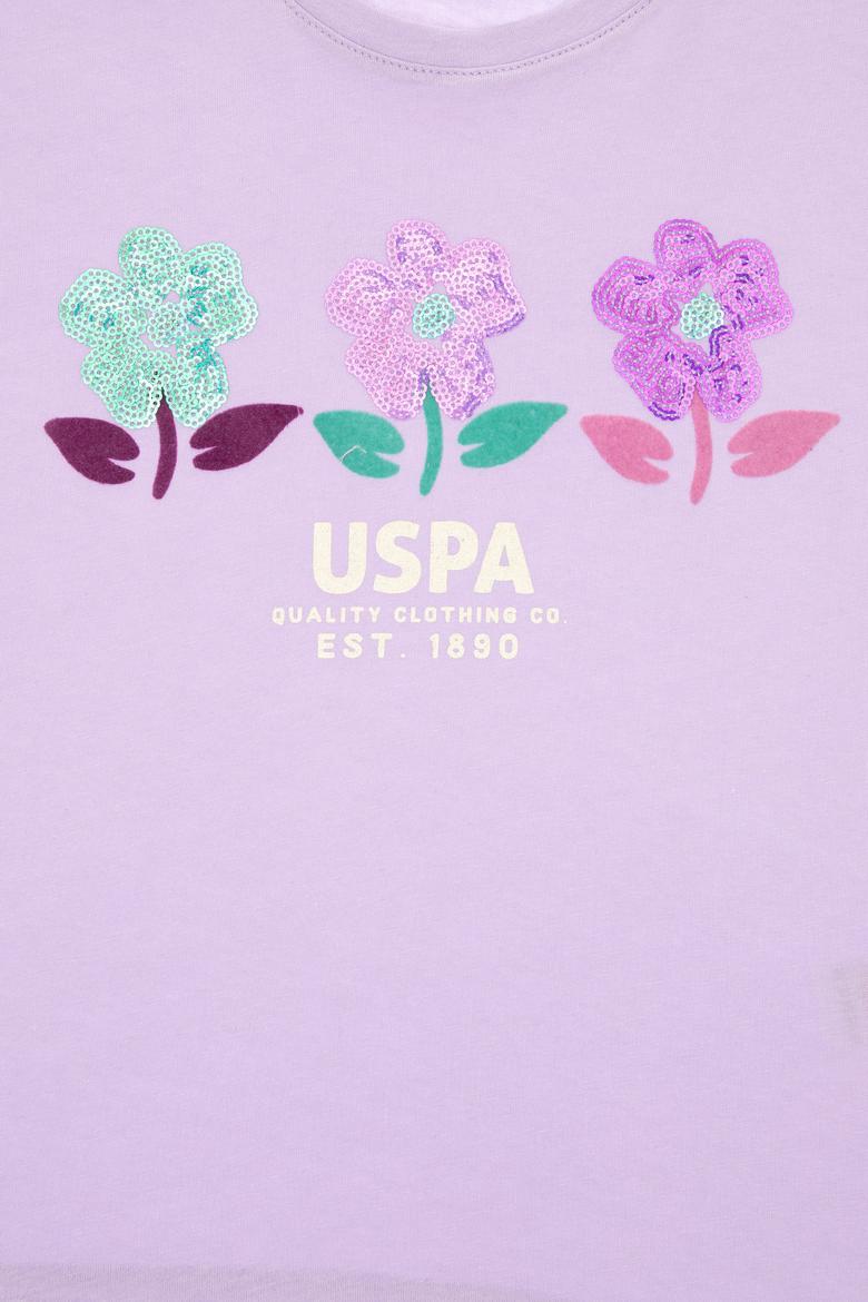 Kız Çocuk Lila Tişört - 50300966001