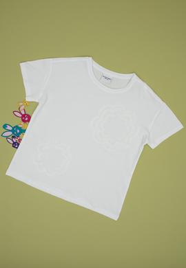 Kız Çocuk Beyaz Tişört - 50300960028