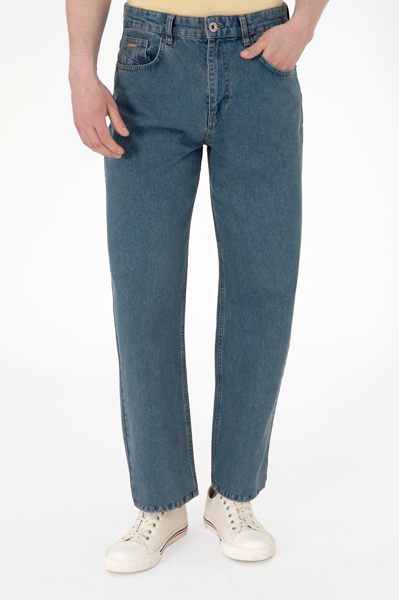 Erkek Kahverengi Jean Pantolon