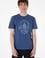 Erkek Regular Fit Bisiklet Yaka Açık Lacivert Tişört