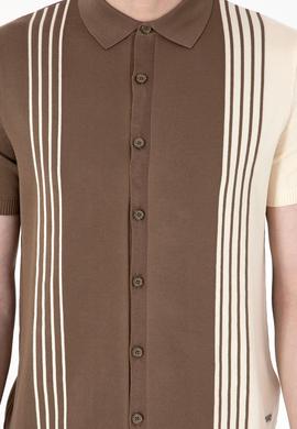 Erkek Regular Fit Vizon Triko Gömlek - 50299329016