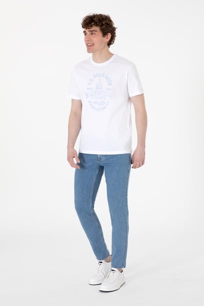 Erkek Açık Mavi Slim Fit Jean Pantolon