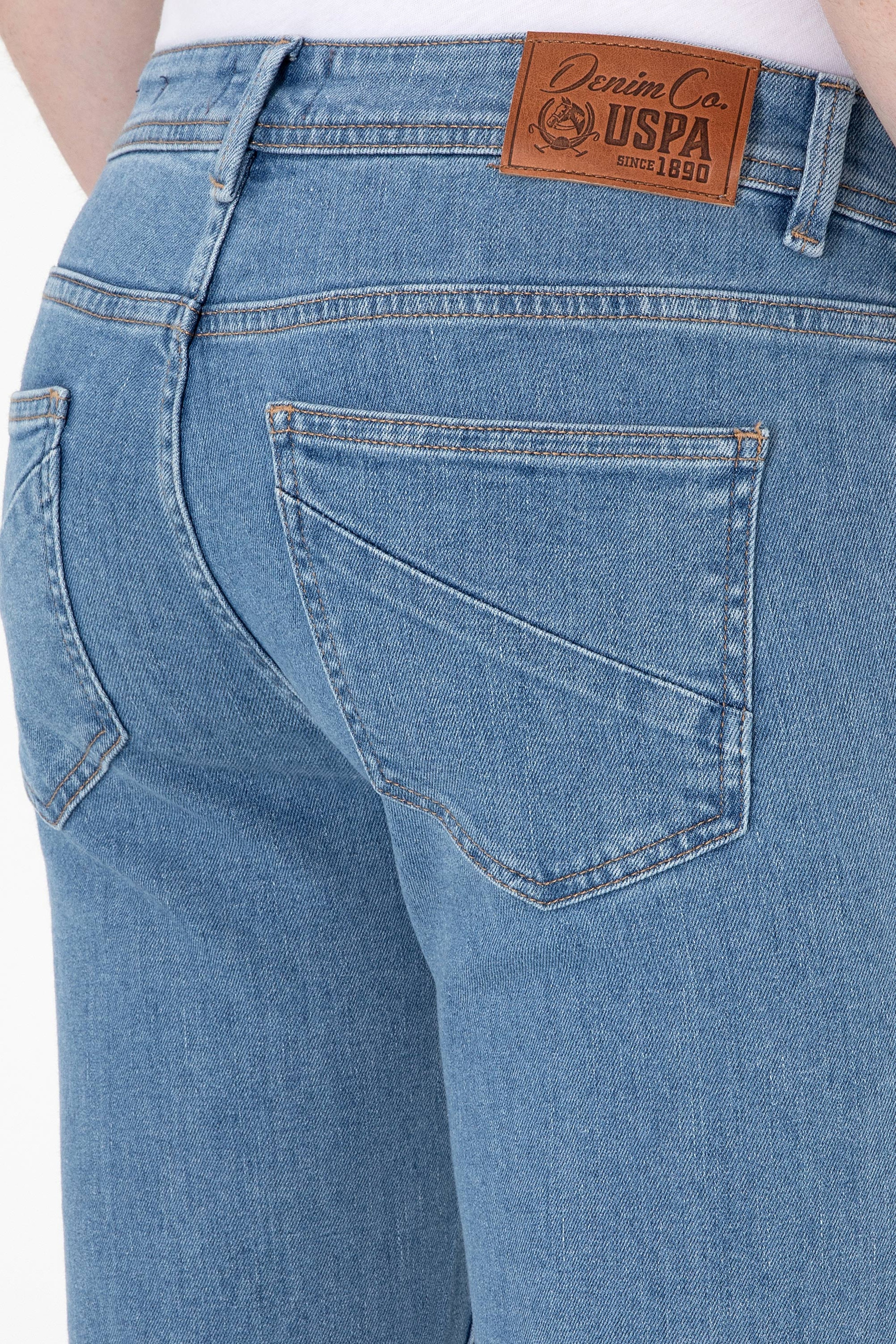 Erkek Açık Mavi Slim Fit Jean Pantolon - Image 7