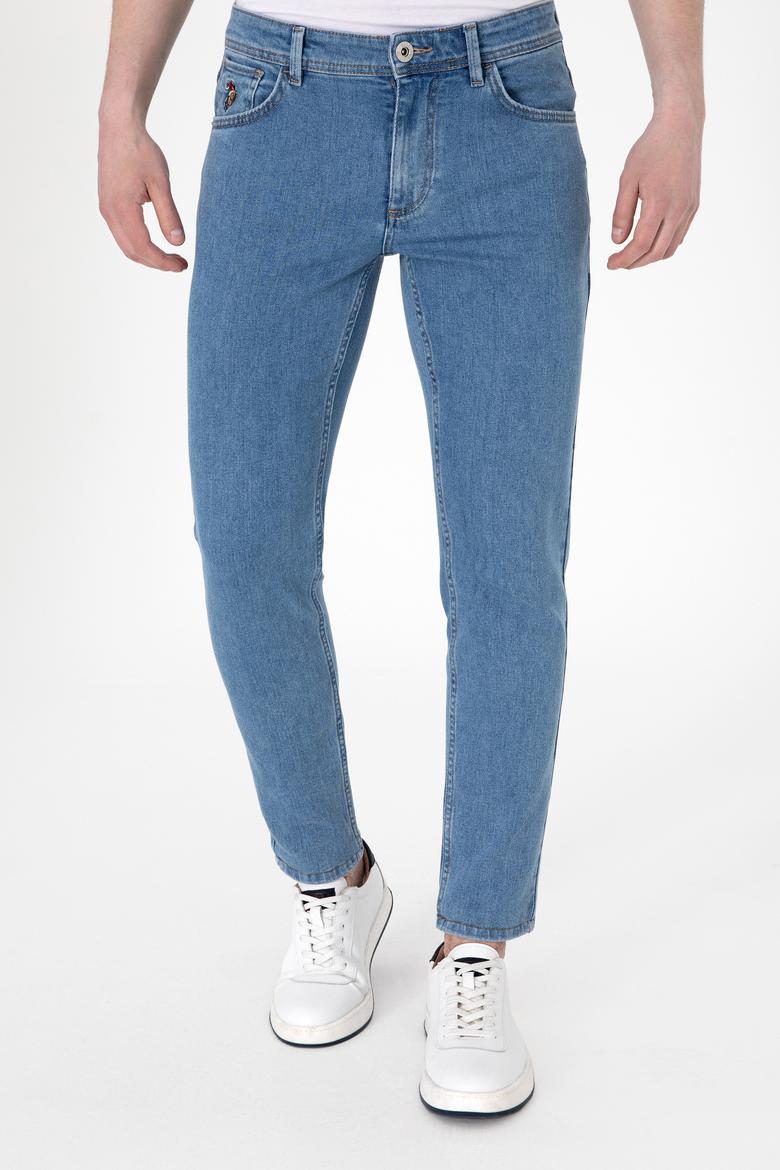 Erkek Açık Mavi Slim Fit Jean Pantolon - 50308265016
