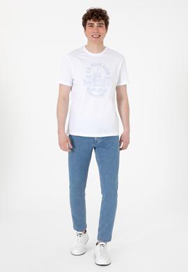 Erkek Açık Mavi Slim Fit Jean Pantolon - 50308265016