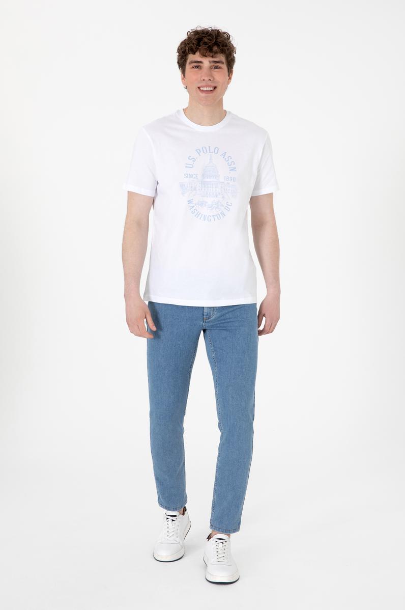 Erkek Açık Mavi Slim Fit Jean Pantolon