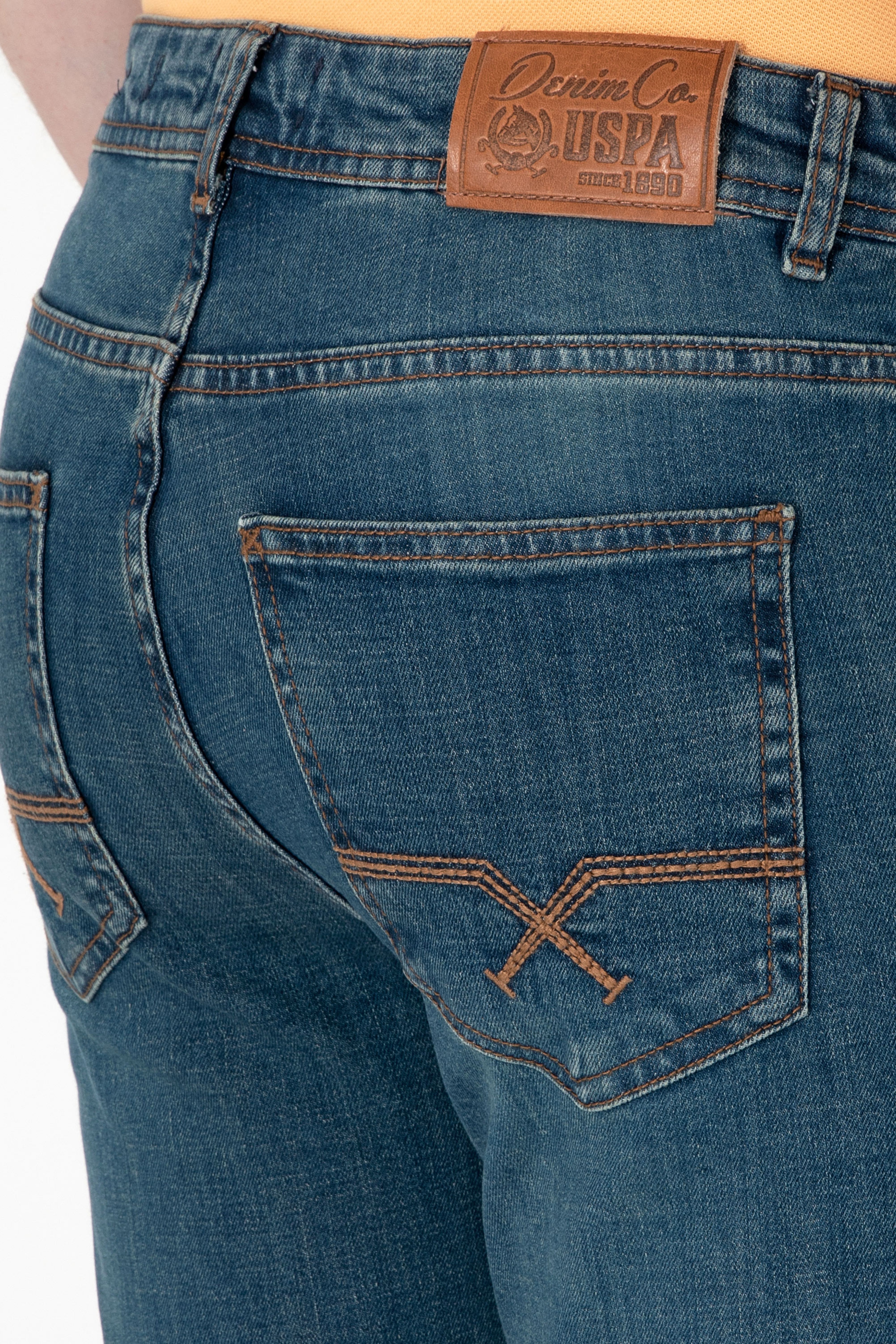 Erkek Mavi Slim Fit Jean Pantolon - Image 6