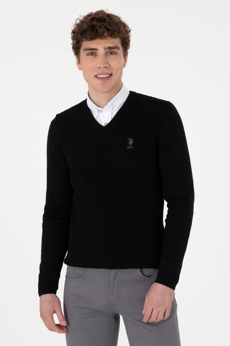 Erkek Siyah Basic Kazak