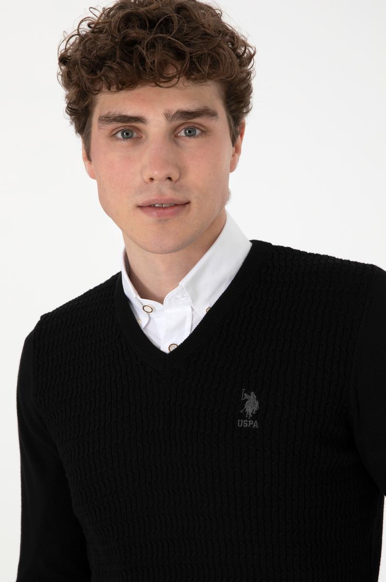 Erkek Siyah Basic Kazak