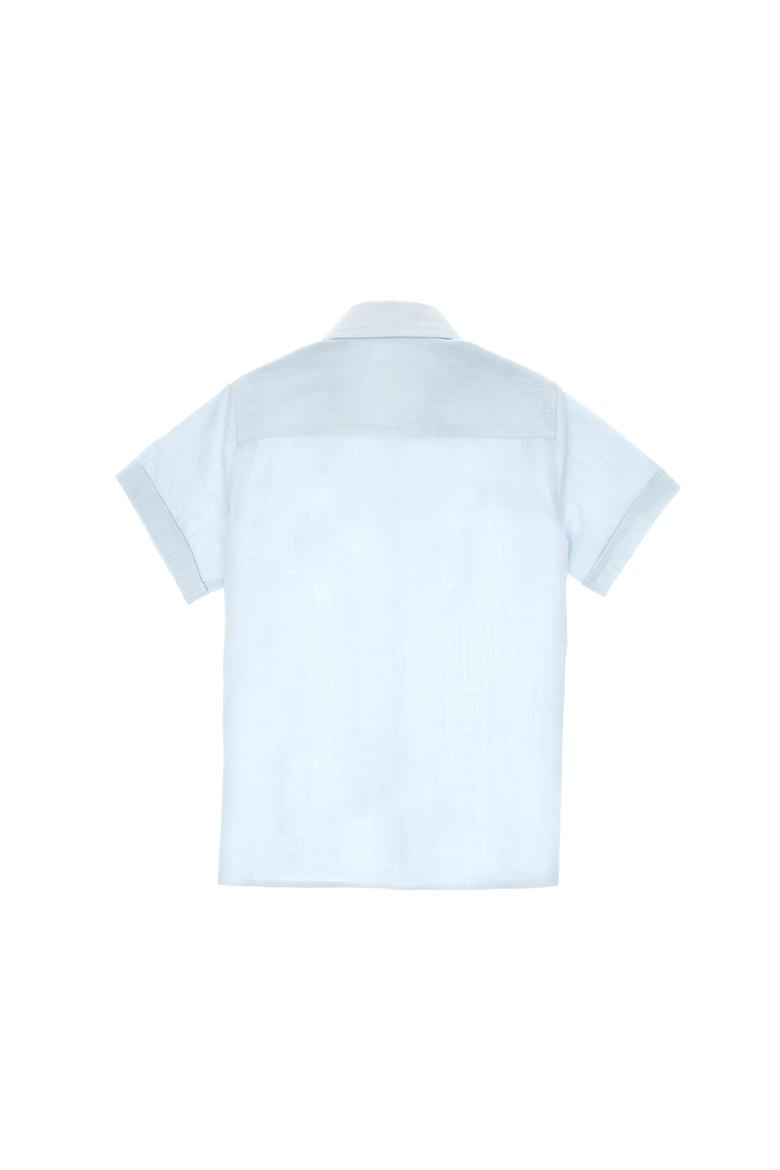 Erkek Çocuk Açık Mavi Kısa Kollu Gömlek - 50298044022
