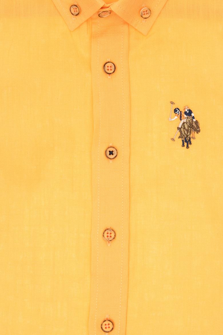 Erkek Çocuk Turuncu Kısa Kollu Gömlek - 50298044061