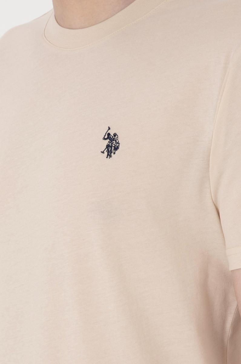 Erkek Regular Fit Bisiklet Yaka Taş Basic Tişört