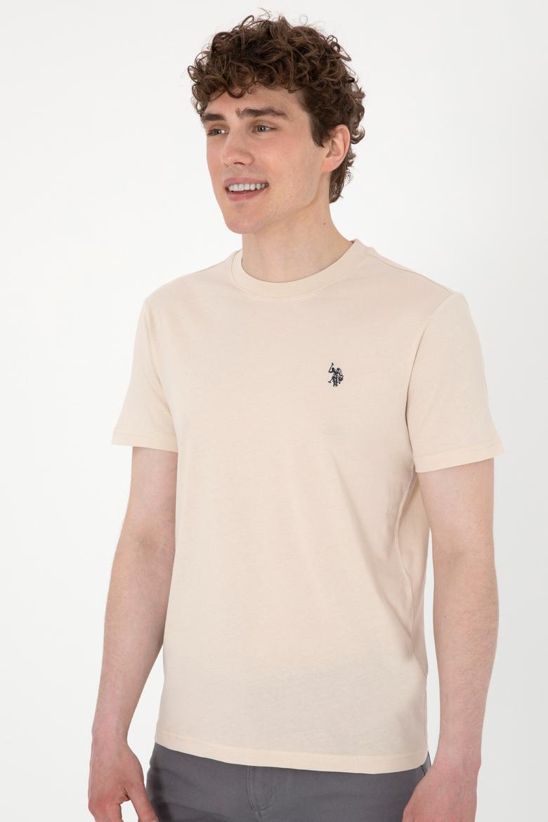 Erkek Regular Fit Bisiklet Yaka Taş Basic Tişört - 50298015063